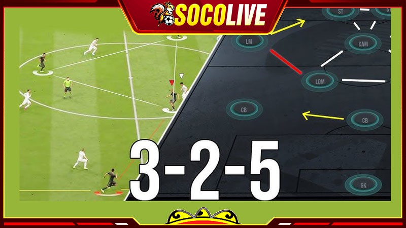 Sơ đồ bóng đá 3-2-5 là như thế nào? Sơ đồ bóng đá 3-2-5 là như thế nào?